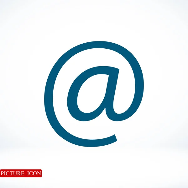 Email icône plate — Image vectorielle