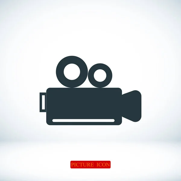 Icono de cámara de vídeo — Vector de stock