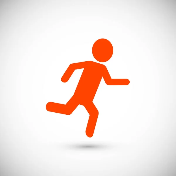 Running Man Ikone — Stockvektor