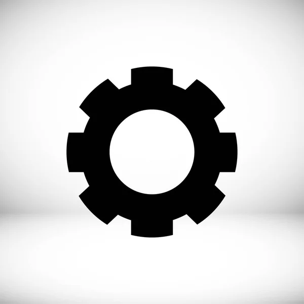 Gear flat icon — Stock Vector