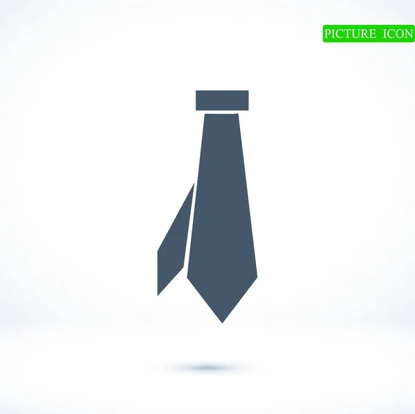 Ícone de gravata plana —  Vetores de Stock