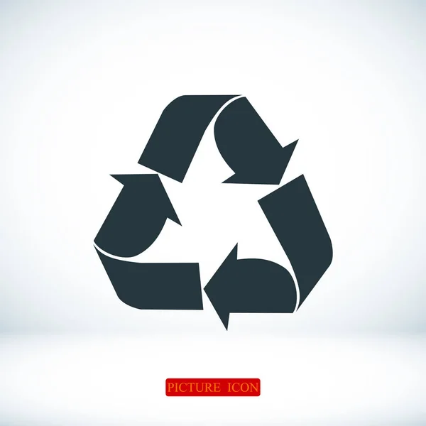 Recycle teken pictogram — Stockvector