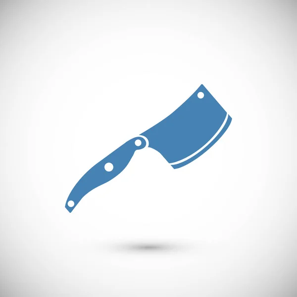 Cuchillo Icono plano — Vector de stock