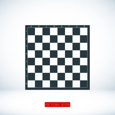 Satranç düz simgesi