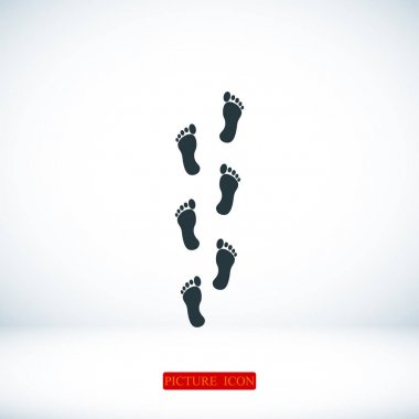 ayak izi işareti simgesi