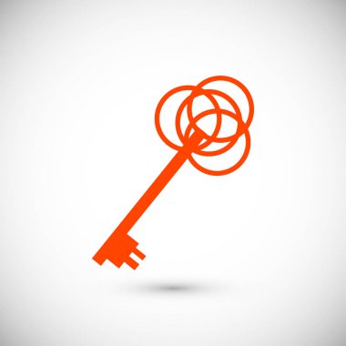 anahtar düz simgesi