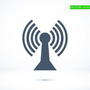 Comunication düz simgesi