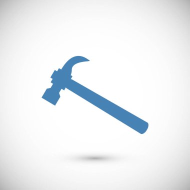 Çekiç düz simgesi