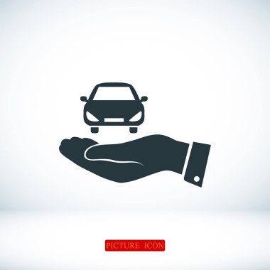 Arabayı düz simgesi