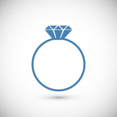 Yüzük düz simgesi