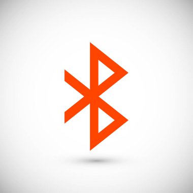 Bluetooth düz simgesi