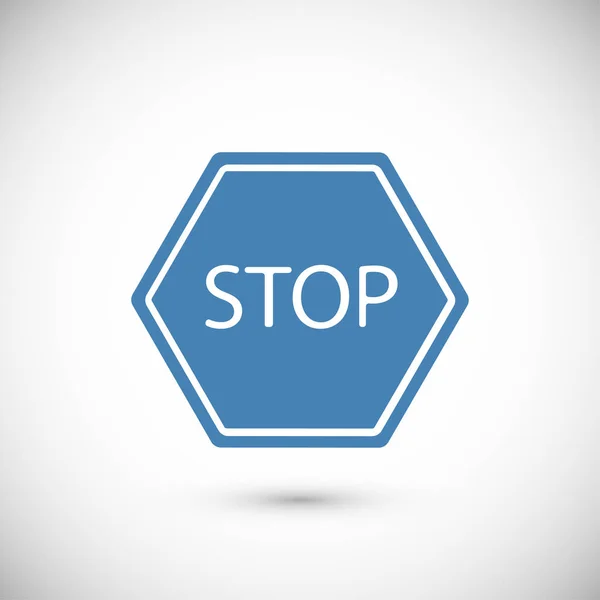 Stop icono plano — Archivo Imágenes Vectoriales