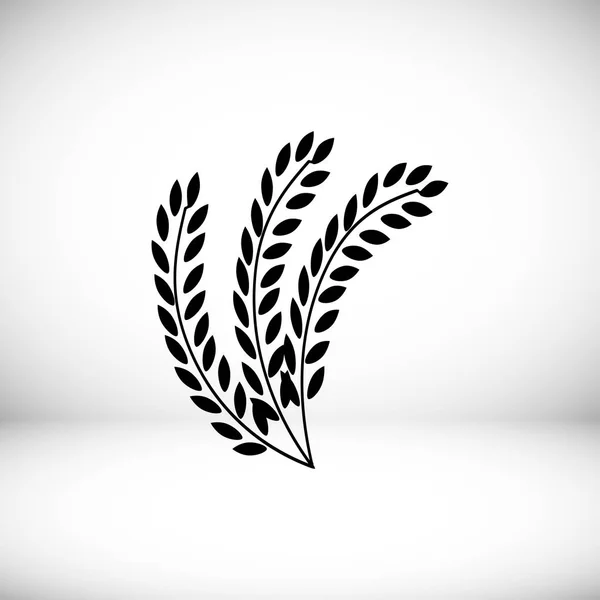 Пшениця плоских значок — стоковий вектор