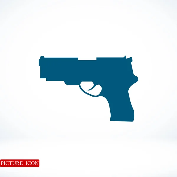 Gun flat icon — Stock Vector