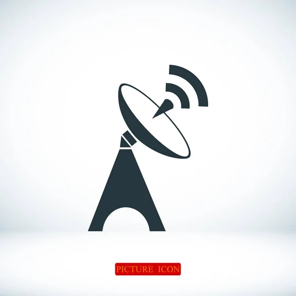 Satellite antenna icon — Stock Vector