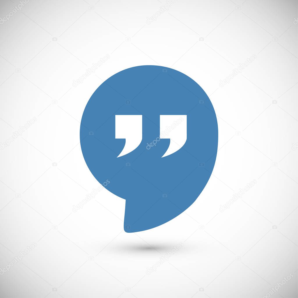 Quote sign icon