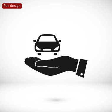 Arabayı düz simgesi