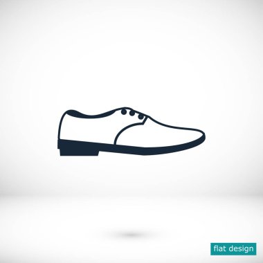 Ayakkabı düz simgesi