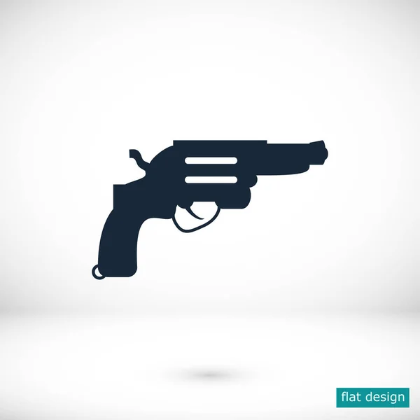 Revolver flat icon — Stock Vector