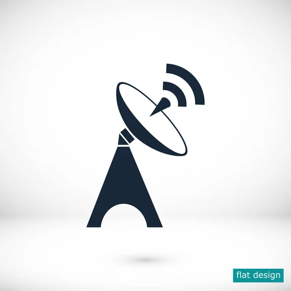Satellite antenna icon — Stock Vector