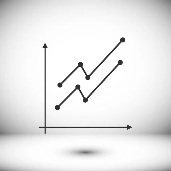 Graph sign icon — Stock Vector