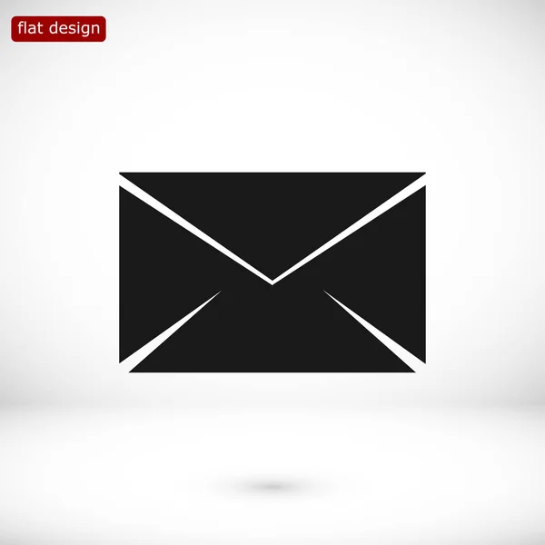 Enveloppe Icône plate — Image vectorielle