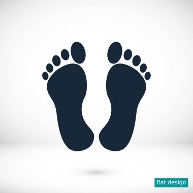 ayak yazdırma simgesi