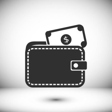 Doları düz simgesi