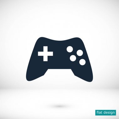 Gamepad düz simgesi