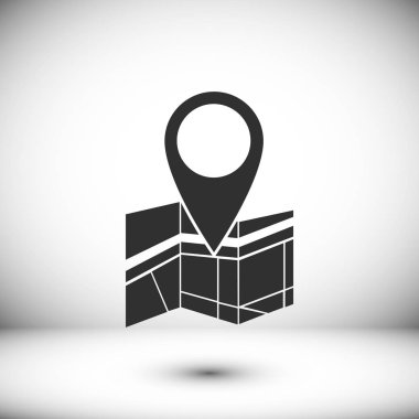 Harita simgesinde iğne