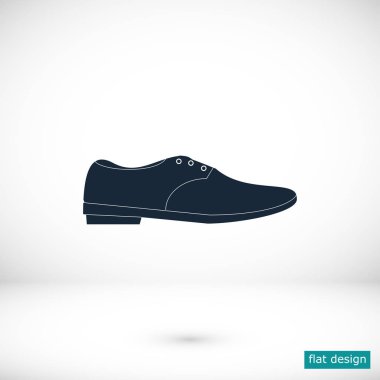 Ayakkabı düz simgesi