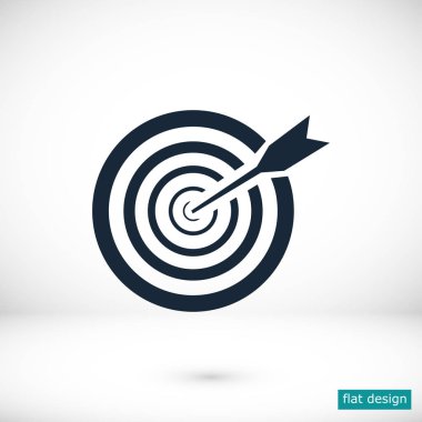 Amaç düz simgesi