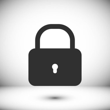 düz kilit simgesi