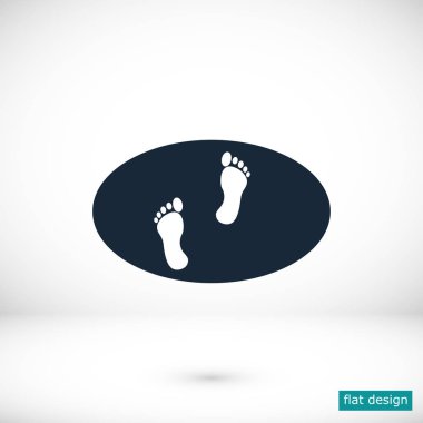 ayak yazdırma simgesi