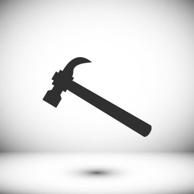Çekiç düz simgesi