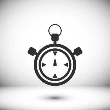 Stopwatch Düz Simgesi