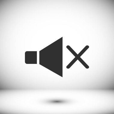 düz hoparlör simgesi