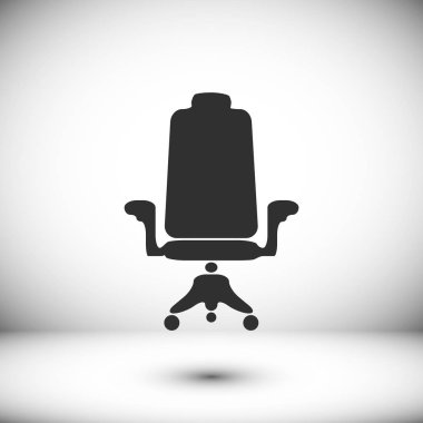 sandalye düz simgesi