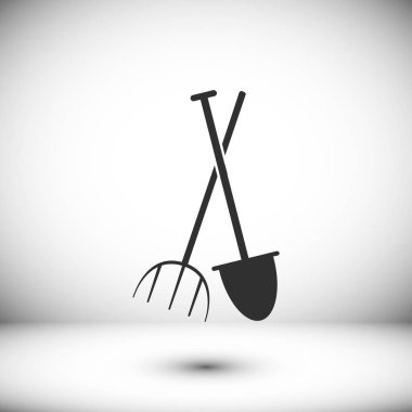 Kürek düz simgesi