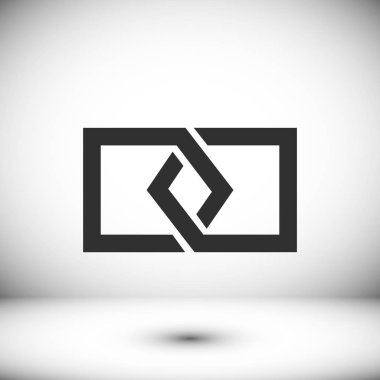 düz bağlantı simgesi