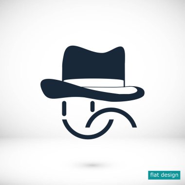 gülümseme düz simgesi