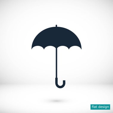 Şemsiye Düz Simgesi