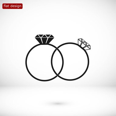 Yüzük düz simgesi