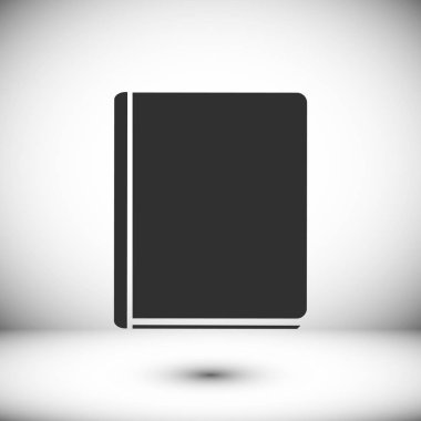 Kitap Düz Simgesi