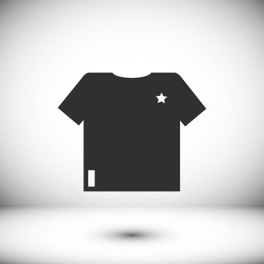 Tişört Düz Simgesi