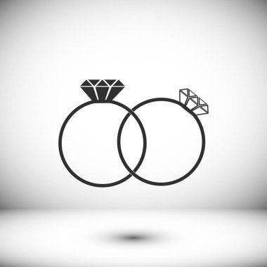 Yüzük düz simgesi