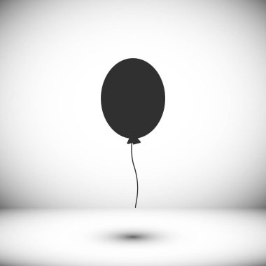 Balon düz simgesi
