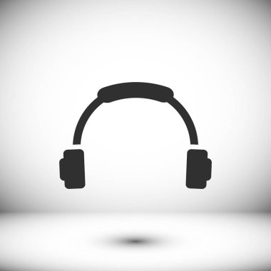 kulaklık yassı simgesi