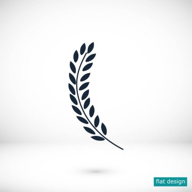 Buğday düz simgesi