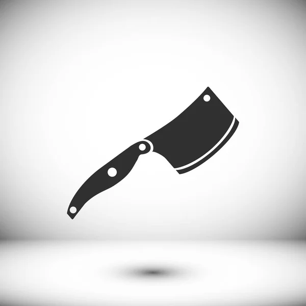 Cuchillo Icono plano — Vector de stock